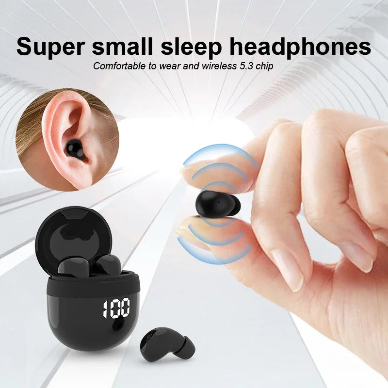 Wireless In-ear Headphones Bluetooth 5.4 Earphone Control Sport Headset Waterproof Microphone Music for Tumbler Design Mini Tiny