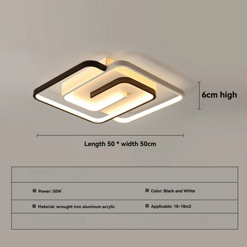 Modern LED Lights Bedroom Lights Minimalist Ceiling Lights Creative And Warm Room Lights Atmospheric Living Room Lights New Home
