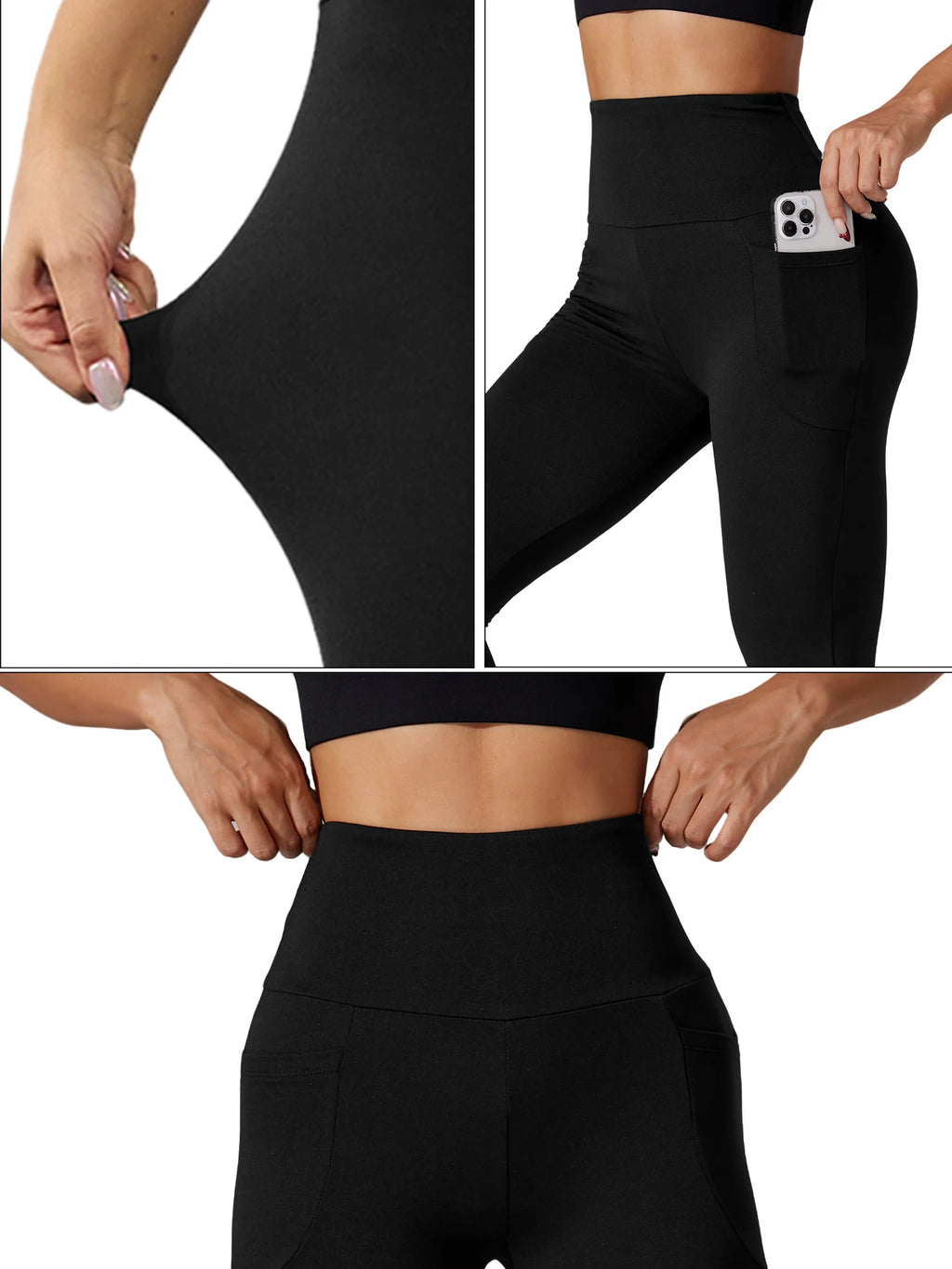 Women Yoga Leggings with Pockets High Waisted Super Soft Tummy Control for Workout Running