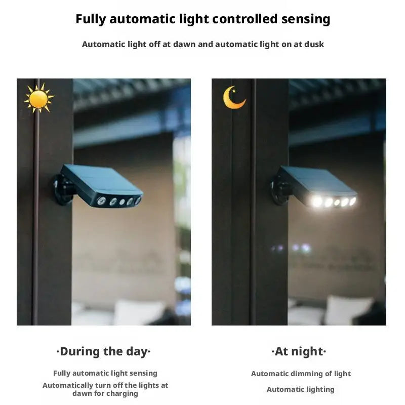 Outdoor Home Courtyard Outdoor Waterproof Lighting Solar Induction Street Lamp Simulation Monitoring Intelligent Light Control