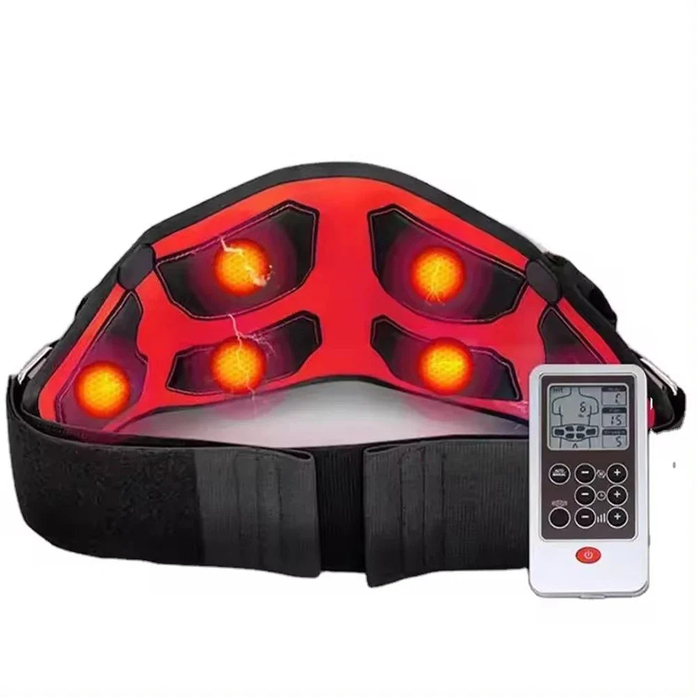 EMS Waist Abdominal Trainer Belt Muscle Stimulator Abs Muscle Toner Display Fat Burn Body Slimming Weight Loss Fitness Massage