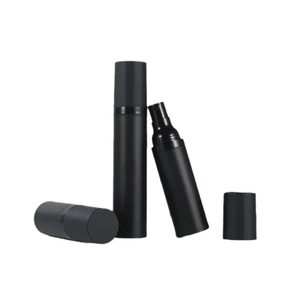 Plastic Pump Bottle 15ml 30ml 50ml Vacuum Pump Bottle Travel Bottling Container Black Lightproof Airless Spray Bottle Lotion