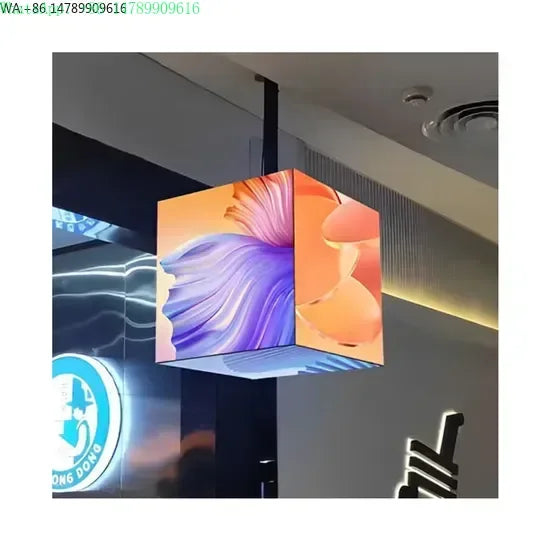 Custom Weatherproof Outdoor LED Display3D Display Cube Box