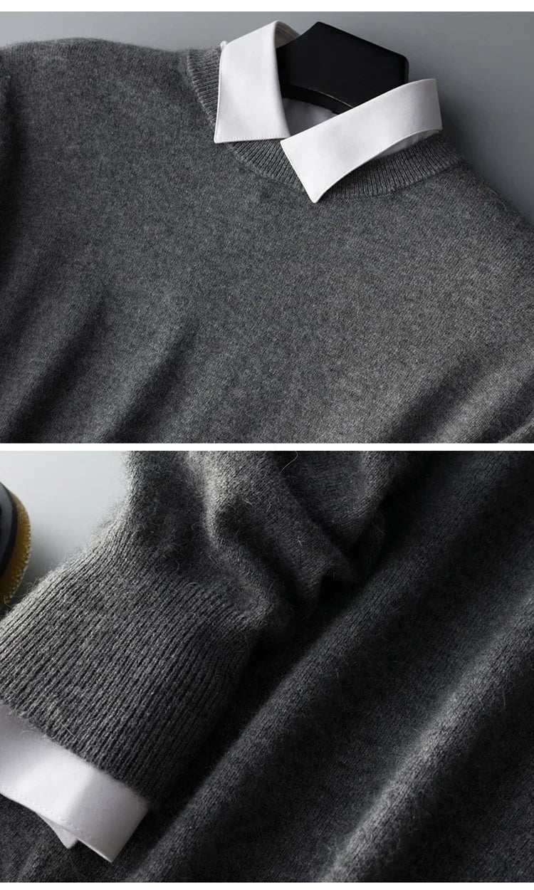 Cashmere Cashmere Sweater Men 2025 Autumn Winter Jersey Jumper Robe Hombre Pull Homme Hiver Pullover Men O-neck Knitted Sweaters