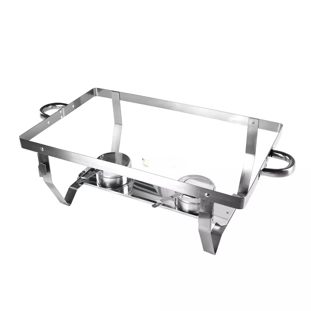 Stainless steel thickened dining stove folding square dining stove alcohol stove bracket multi-functional hotel restaurant self-