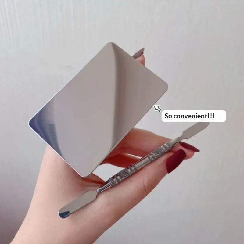 Makeup Palette For Foundation Application Lipstick Eye Shadow Mixer Palette Cosmetic Brushes With Spatula Beauty Tools Nail Art