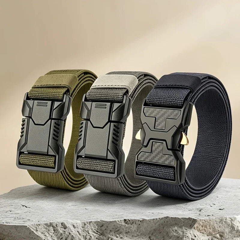 2026 New Adjustable sports outdoor tactical belt for men durable and comfortable simple belt hiking and fitness belt for men