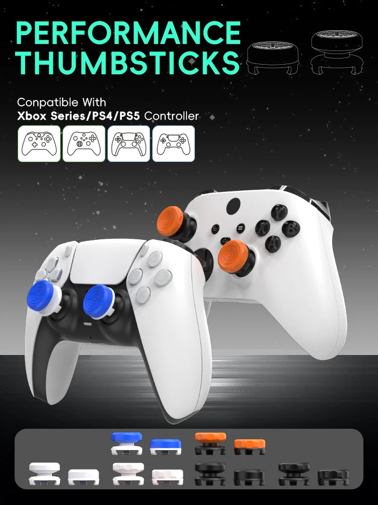 DATA FROG High-Rise Galaxy Thumb Grip Caps For PS4 Controller / For Xbox One Controller Analog Stick Joystick Cover FPS Gaming