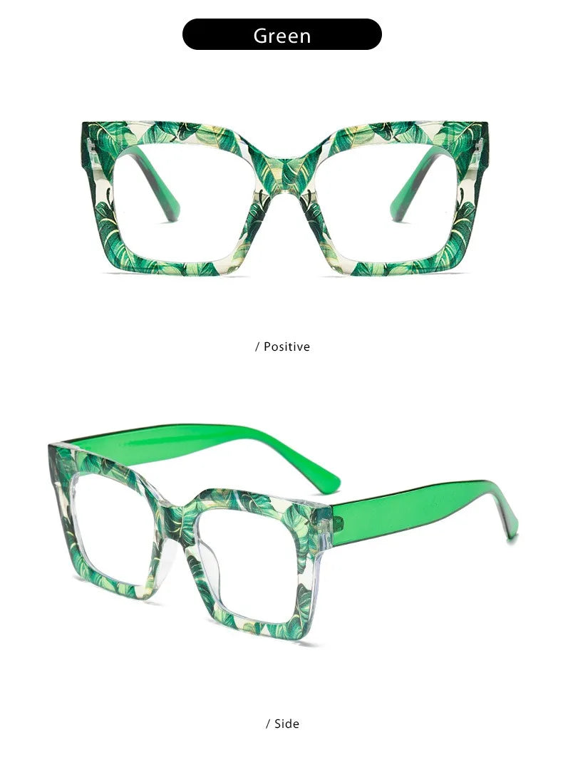 Customized Prescription Glasses Women Multi-Focal Progressive Photochromic Anti-Blue Light Myopia Hyperopia Lens Eyeglasses