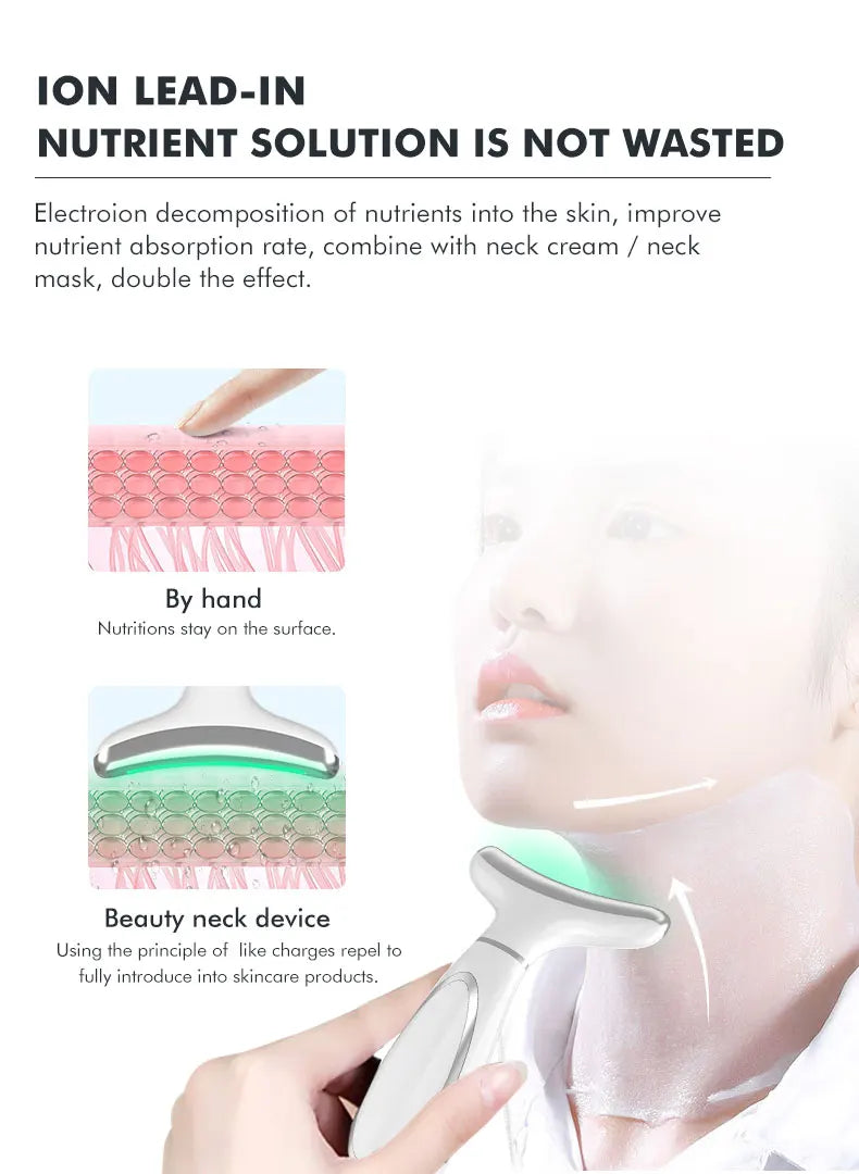 Hot Cold Neck Face Beauty Device Facial Lifting Machine Face Massager Reduce Double Chin Face Sculpting Skin Care Beauty Tools