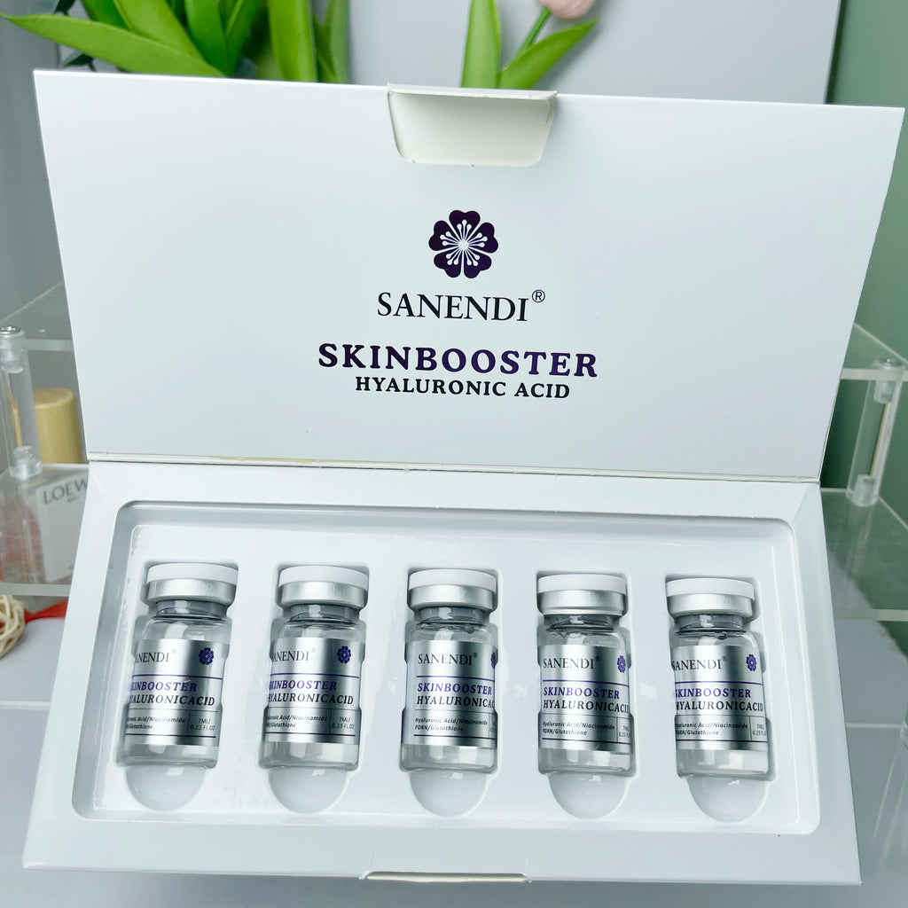 SANENDI Blue Copper Peptide Hyaluronic Acid Serum CICA B5 Face Care HA Korean Skin Care Solution 10Vials Beauty Salon Products