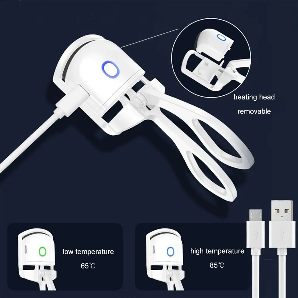 Lash Perm Electric Eyelash Curler Temperature Control Electric Eyelashes Clip ABS Long-Lasting Curl Beauty Eye Instrument