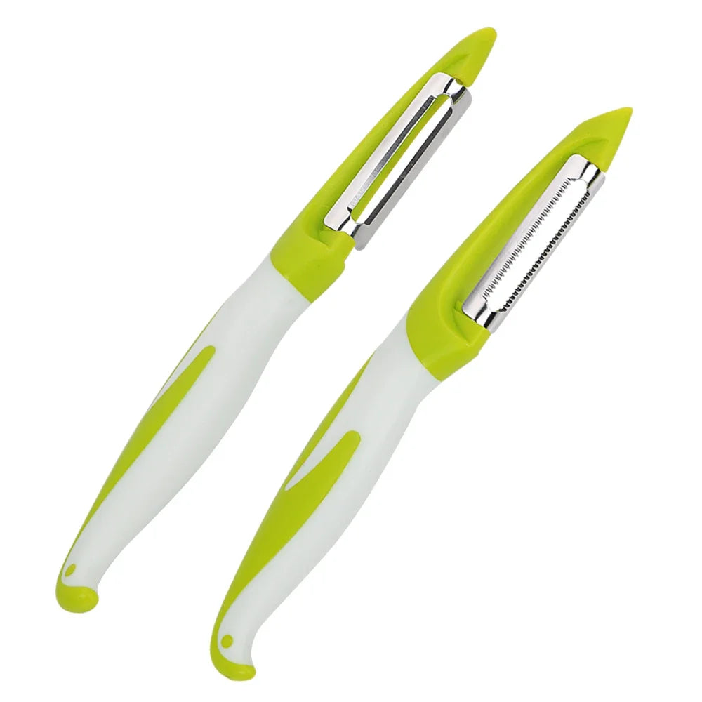 Stainless Steel Vegetable Slicer Peeler Knife - Razor Sharp Cutter for Carrot Potato Fruit Shred Zester Grater Kitchen Gadgets