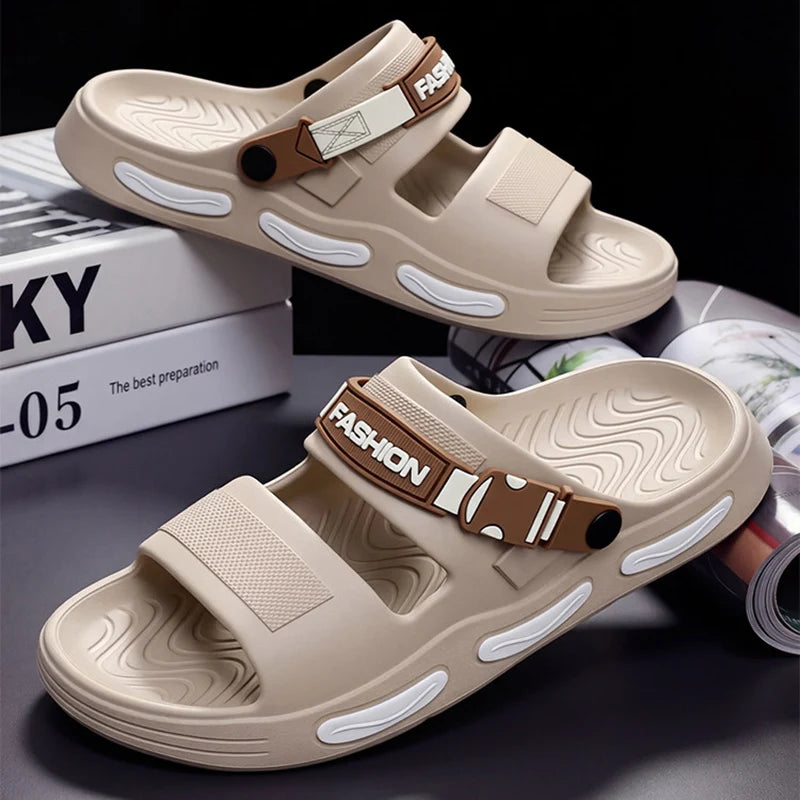 Thick Bottom Men's Sport Sandals Summer 2026 Outdoor Non Slip Drive Beach Sandles Men Lightweight Comfort Eva Platform Slippers