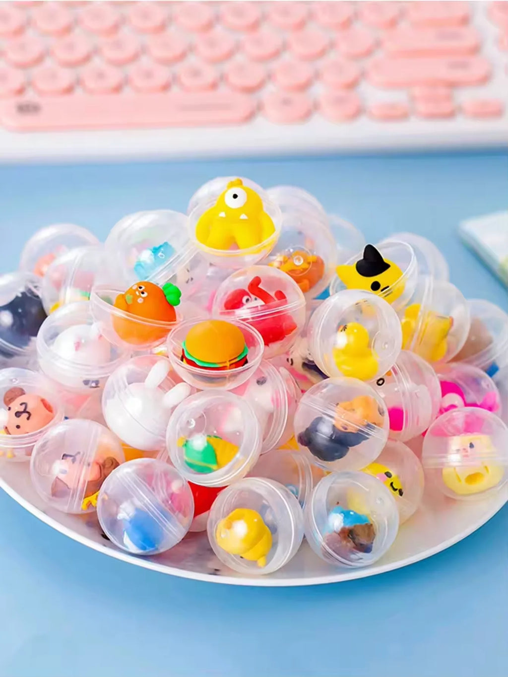 50pcs Capsule Dolls Blind Box Surprise Ball, Mini Round Cute Capsule, Perfect Party Favors,Treasure Classroom Prizes