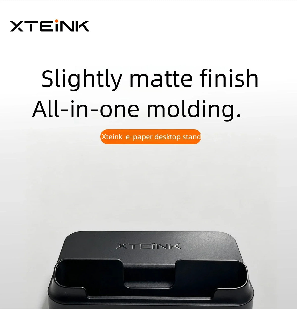 3in1 Charging Stand for XTEINK X3/X4 Pro E-Ink Reader, Desktop Cradle with 65 Degree Tilted Design, Storage Base for Tablet