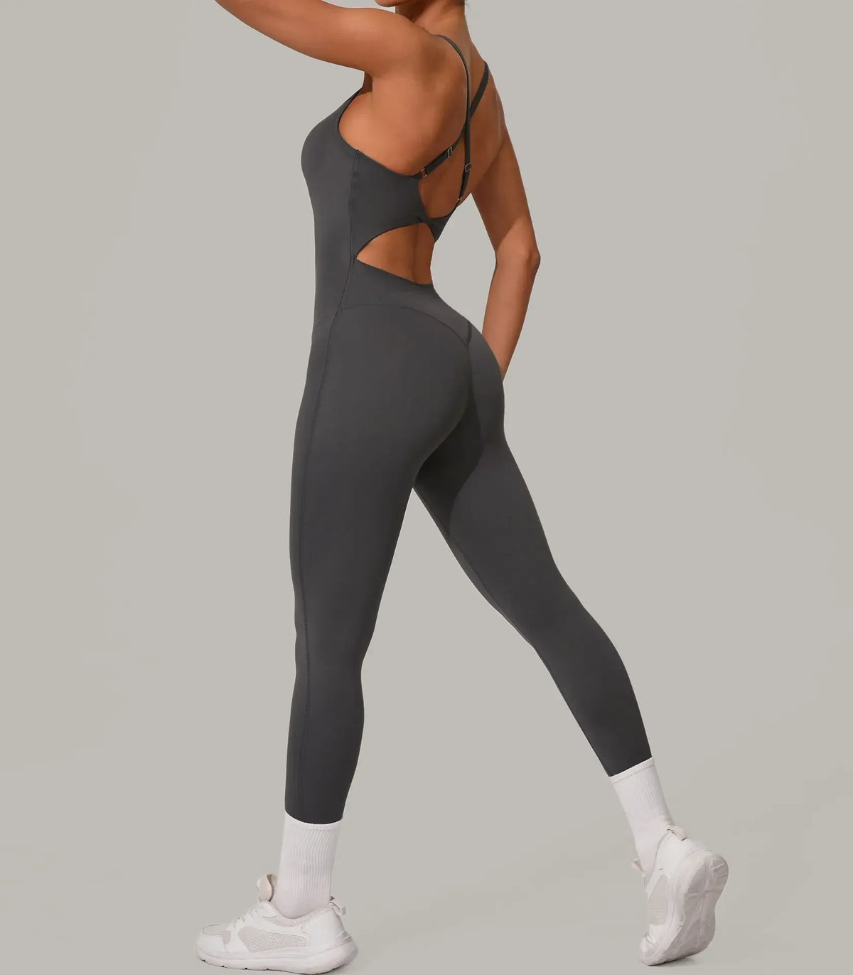 Wholesale Gym Clothes Woman Yoga Set Padding Women's Gym Jumpsuit Activewear Sportswear Push Up Fitness Sports Overalls Purple