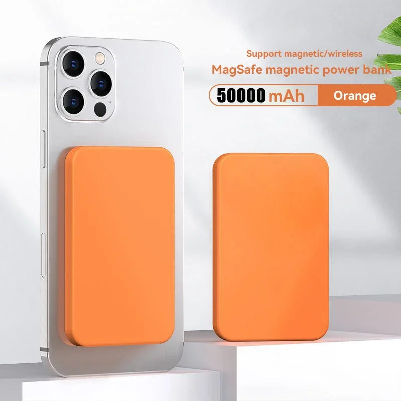 50000mAh Magnetic Power Bank PD 22.5W Wireless Fast Charger For Magsafe Portable Auxiliary Battery For iPhone 17 16 Xiaomi 17
