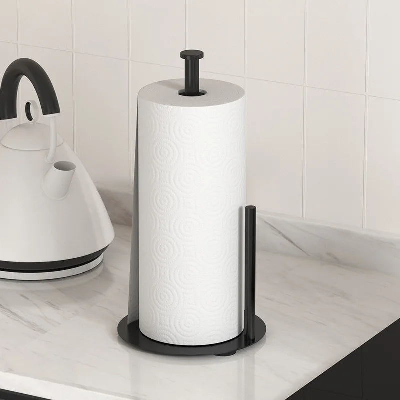 Kitchen Roll Holder with Weighted Base - Heavy-Duty Countertop Organizer, Space-Saving Design for Paper Towels, Kitchen supplies