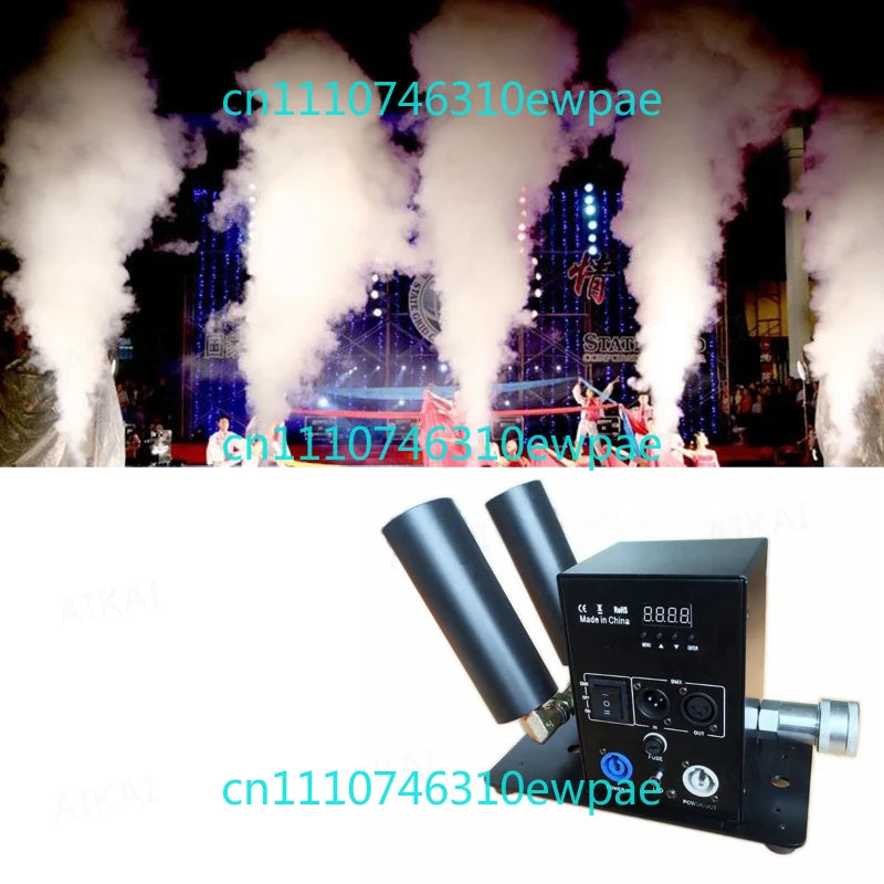 DMX CO2 Jet Machine with LCD & Remote Control, Carbon Dioxide Fog Effect for Stage Wedding