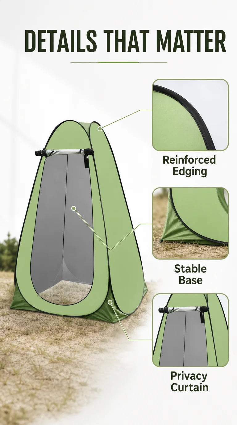 Outdoor bathing tent, portable camping toilet tent, changing tent, shower tent, dressing shelter, fishing tent, thermal tent