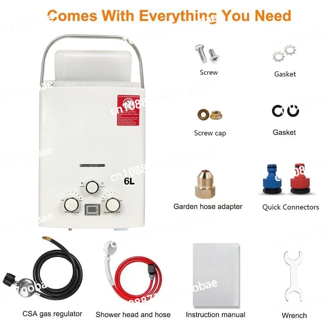 2026 new outdoor water heater for RV portable gas water heater camping water heater