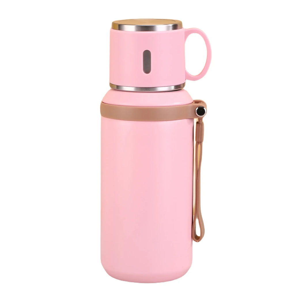 600ml Stainless Steel Coffee Cup Travel Thermos Cup Leak-proof, Coffee Cup Office Business Style Thermos Cup