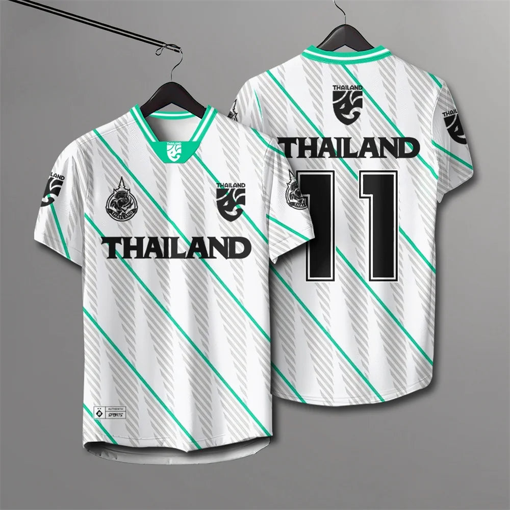 Thailand 3D Printed Short Sleeved Summer Street T-shirt Men's Breathable T-shirt Lightweight And Comfortable Short Sleeved Tops