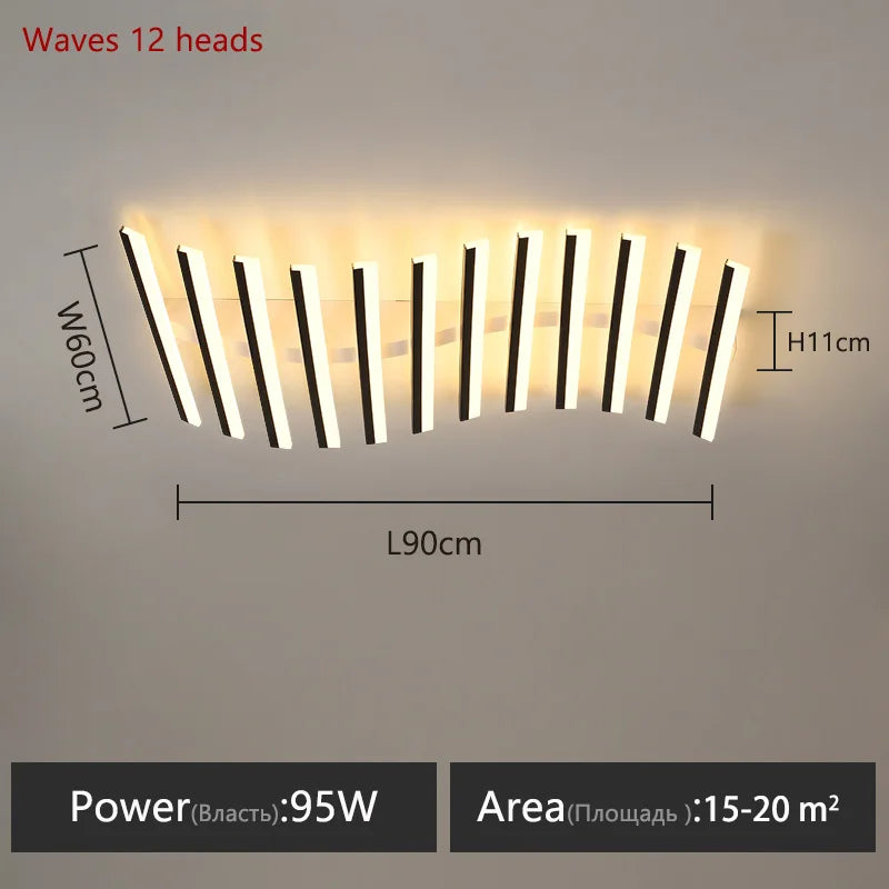 Modern Living Room Lamps Ceiling Light Interior Decoration for Home House LED Lamps for Bedrooms Linear Ceiling Light Home Lamp