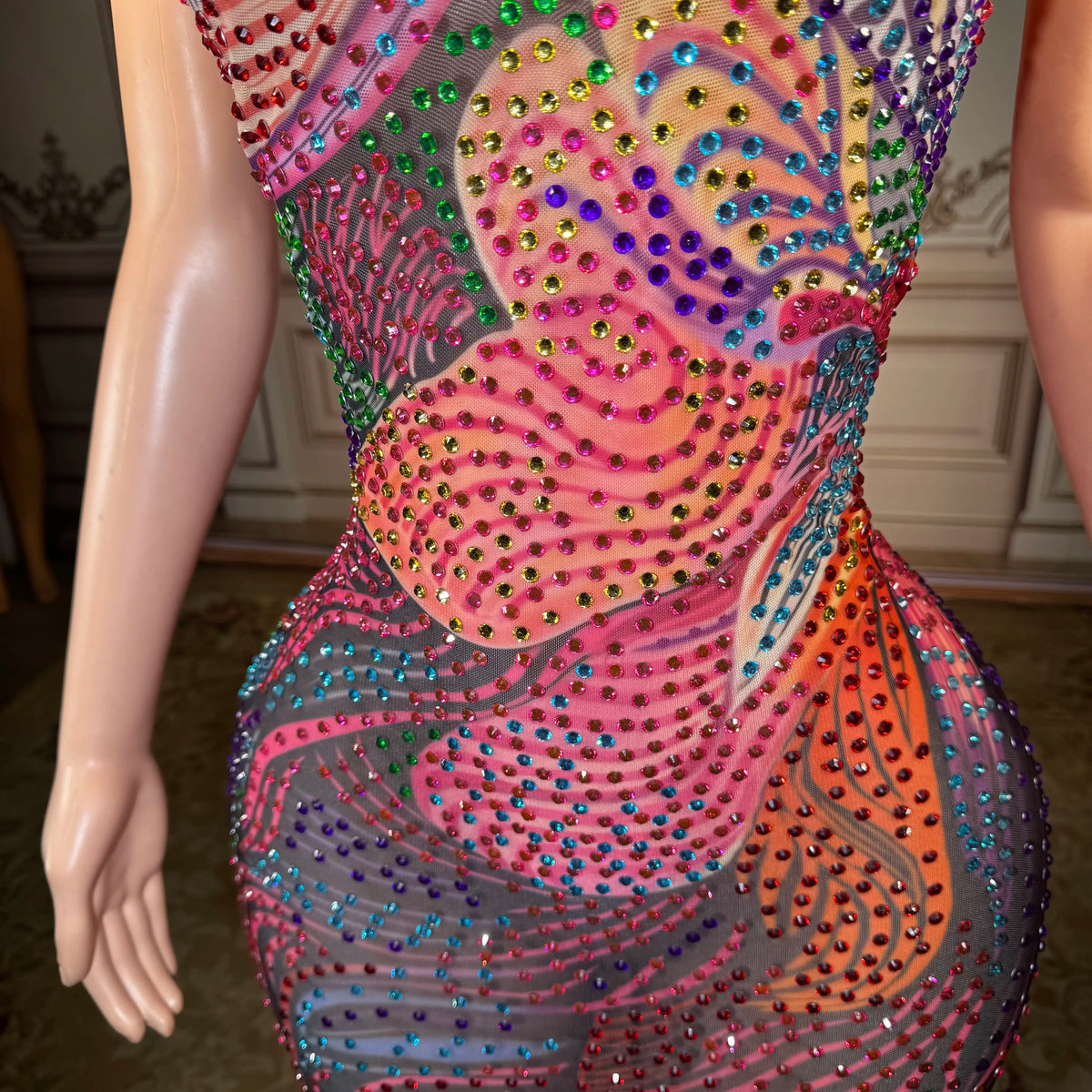 Floral Print Sexy Deep V-neck Halter Sleeveless Maxi Dress Stylish Dress Women's Backless Dress