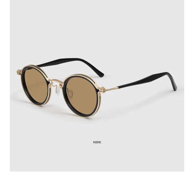 Polarized Sunglasses Men UV400 Protective Driving Spectacles Handmade Titanium Acetate Sun Glasses Photochromic Outdoor Eyewear