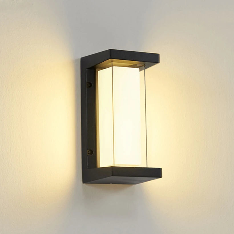 Smart WiFi LED Wall Lamp Indoor Outdoor with Alexa Remote Control RGBCW Wall Light for House Porch Front Door