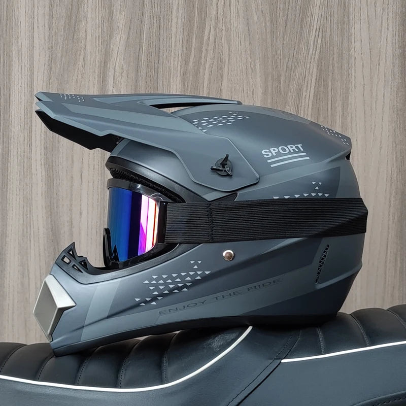 2026 Offroad Motorcycle Racing Helmet Breathable Ventilation Motocross Helmet for Dirt Bike Quad ATV Enduro Trail Riding Helmet