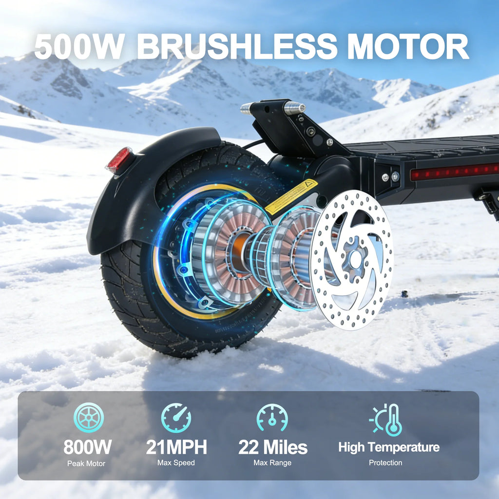 MX-17 Foldable E-Scooter for Adults 800W 48V 10.4Ah Max Speed 55KM 10 Inch Tires Large LED Display Folding E Scooter