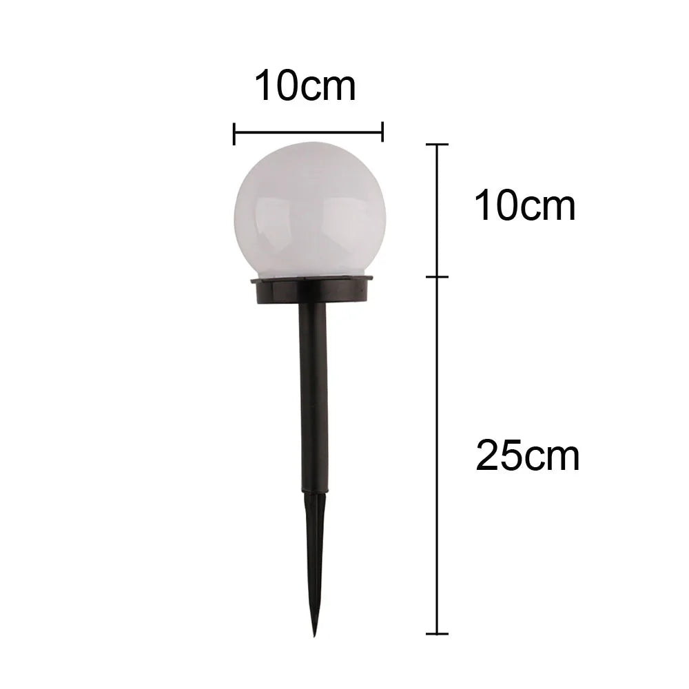 Modern Style Garden Solar Lawn Lights Outdoor Camping Landscape Urban Decorative LED Waterproof Circular Bulb Lamp Energy-saving