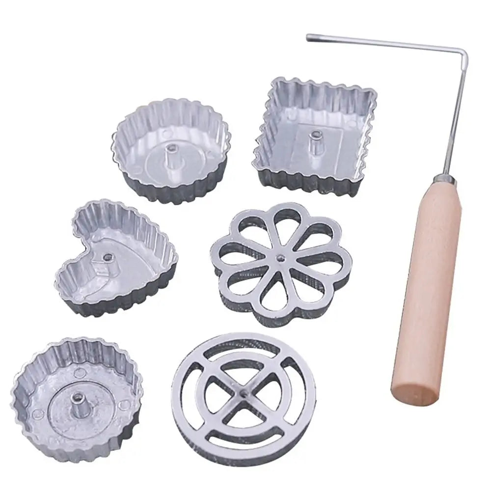 Baking Tools Kitchen Gadgets Timbale Molds Funnel Cake Maker Bunuelos Mold Swedish Rosette Cookie Bake Mold Iron MakerWaffle
