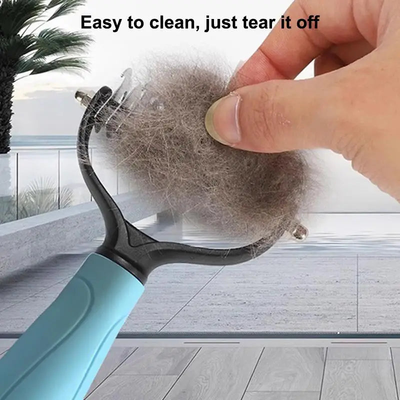 (New) 1Pcs Professional Pet Deshedding Brush 2 Sided Dematting Dog And Cat Hair Remover Grooming Shedding Supplie