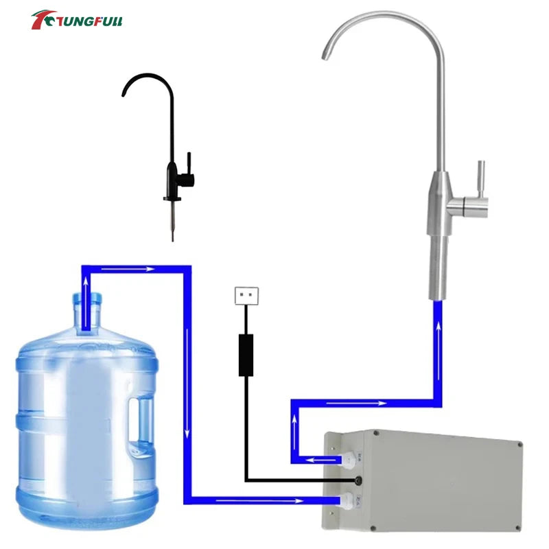 12V Automatic Water Suction Pump 1.5L/min Electric Water Pump for Caravan Motorhome Boat Galley Kitchen Faucet Water Supply