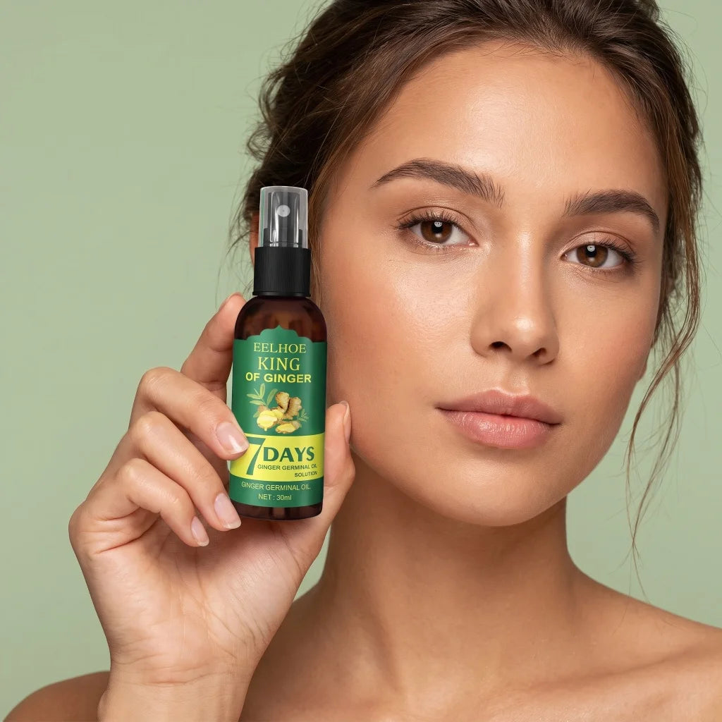 Ginger Germinal Hair Spray Nourish Scalp Strengthen Weak Hair Roots Improve Thin Brittle Hair Mild Daily Scalp Care Liquid 30ml