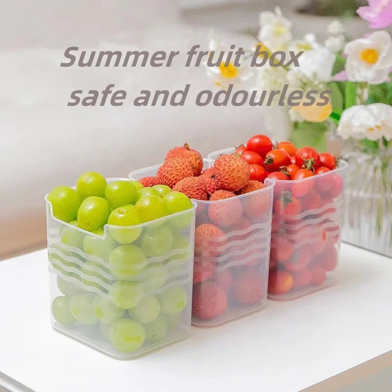 Kitchen Fridge Organiser Convenient sorting storage for vegetables, fruits and food storage boxes