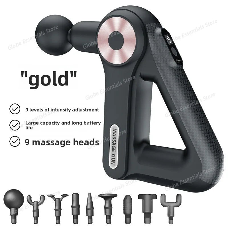 Professional-grade Mini Triangular Fascia Gun Massager, Electric Muscle Massage Gun, Portable for Shoulder and Neck Fitness