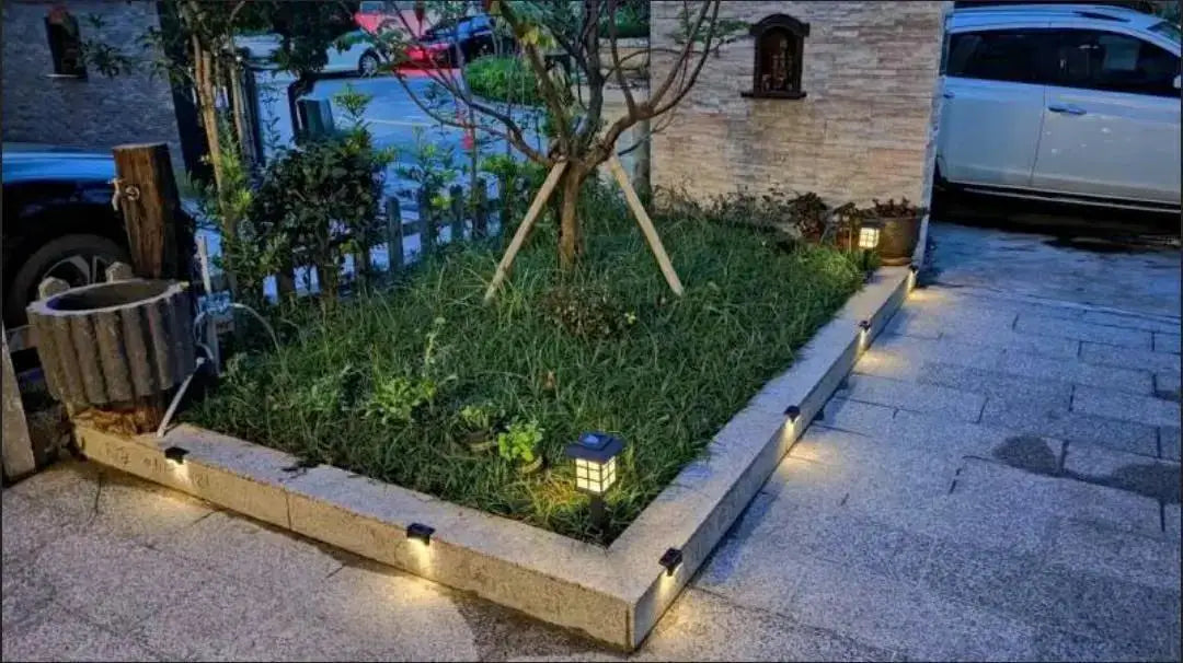 Solar Light Outdoor Stair Wall Step  LED Street  Garden Balcony Decoration Waterproof Stairs Fence Lamp