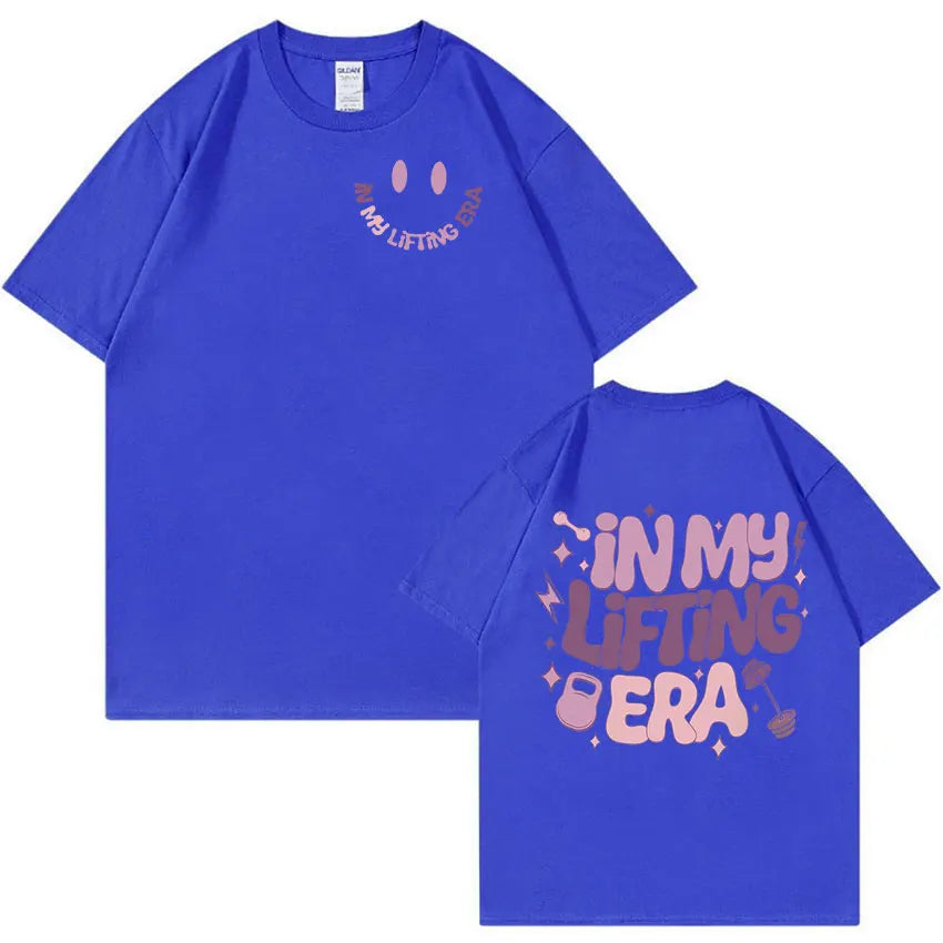 Funny Muscle Mommy Weightlifting T Shirt Gym Men Women Fashion Harajuku Retro T-shirts Summer 100% Cotton Oversized T-shirt Tops