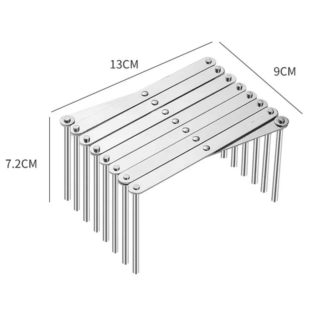 Retractable Storage Rack Space Saving Pot Lid Holder Space-saving Stainless Steel Plate Dishes Rack Heavy Duty For Kitchen Home