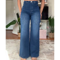 High-Waisted Wide-Leg Denim Jeans Comfortable Choice for Modern Fashion 2025 Spring Autumn Push Up Trousers