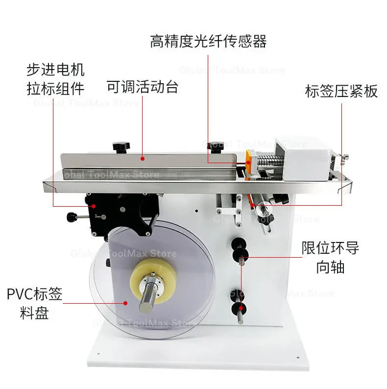 Desktop 90 Degree Corner Sealing Labeling Machine Color Box Right Angle Sticker Labeling Equipment