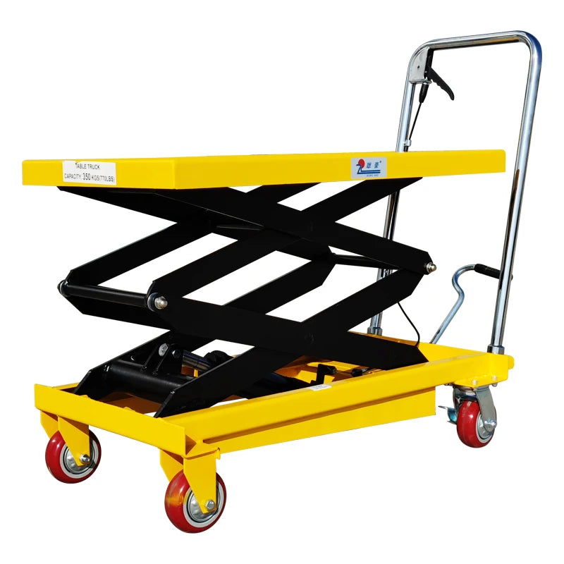 Easy Use Transport Cart Electric or Semi-electric Table Mobile Hydraulic Scissor Lift Platform