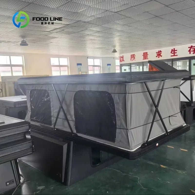 Truck Camping Cabin, Fully Equipped Pop-up Camping Cabin with Shower, Kitchen, Bed, and Storage, Suitable for Outings and Travel