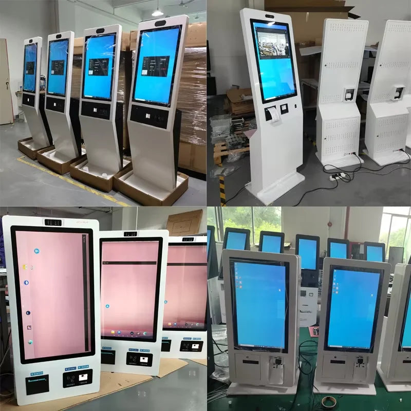 Hot selling：21.5 24 32 Inch Interactive Self-Service Payment Kiosk Automatic Touch Screen Kiosk SDK for Restaurant Self-Ord