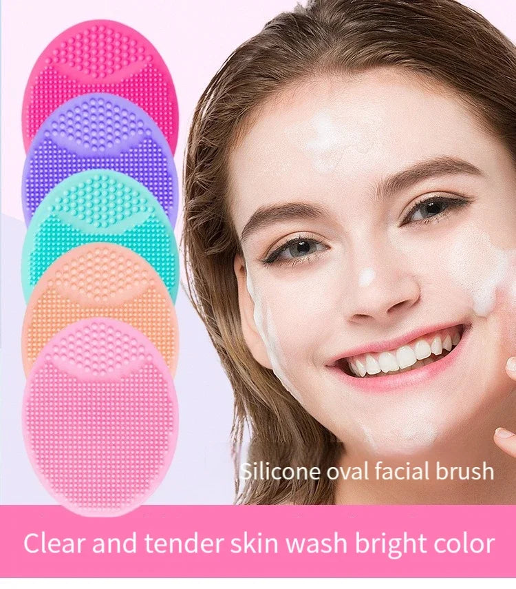 Silicone Face Scrubber Facial Cleansing Brush Face Exfoliator Blackhead Acne Face Wash Brush for Deep Cleaning Skin Care